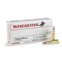 Usa 7.62mm X 39mm Full Metal Jacket 123 Grain Ammunition - 20 Rounds