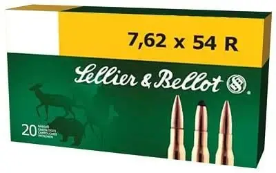 7.62x54r Soft Point 180 Grain Ammunition - 20 Rounds