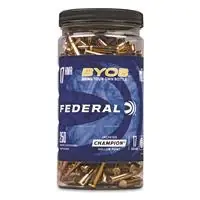 Byob .17 Hmr Jhp 17 Grain Ammunition 250 Rounds With Bottle
