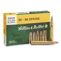 Sellier & Bellot Centerfire Rifle Ammo - .30-06 Springfield - 180 Grain - 20 Rounds - Spce