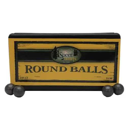 Speer 5139 0.490 In. 177 Grain Swaged Lead Round Balls - Pack Of 100