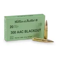 .300 Aac Blackout Fmj 124 Grain Ammunition 20 Rounds