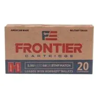 Frontier Cartridge 5.56x45mm Nato Bthp Match 68 Grain 20 Rounds