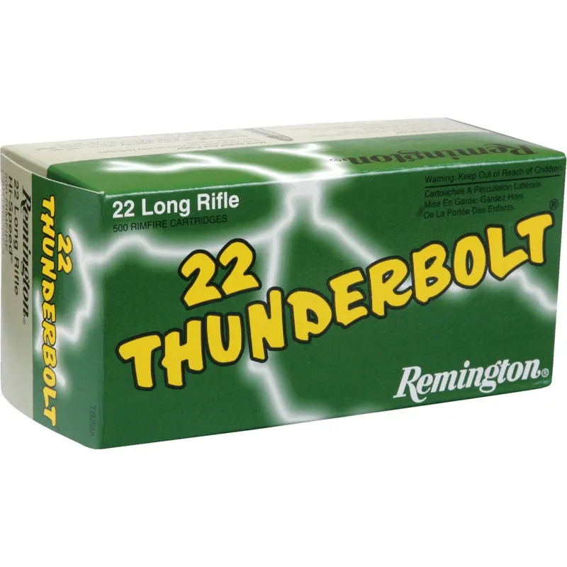 22 Thunderbolt .22 Lr 40 Grain Round Nose Rimfire Ammunition 500 Rounds