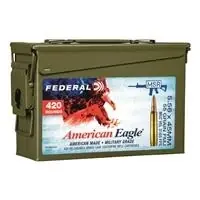 Federal American Eagle Xm193 Training 5.56x45mm Nato Fmjbt 55 Grain 420 Rounds