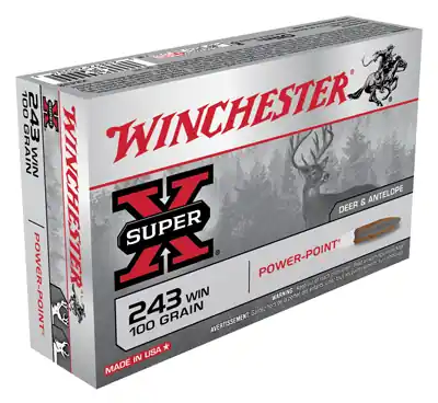 Super-x Centerfire Rifle Ammunition, .243 Winchester, 100 Grain, 20 Rounds
