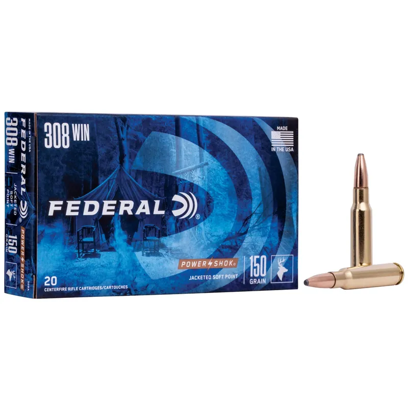 Federal 308a Powershok 308 Win 150gr Soft Point 20 200