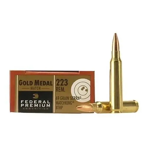 Gold Medal Match .223 Remington 69 Grain Boat Tail Hollow Point 20 Rounds