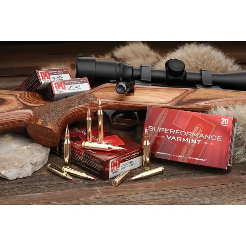 Superformance Varmint Ammunition, .17 Hornet, 20 Grain V-max, 25 Rounds