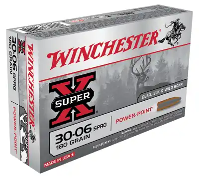 Super-x .30-06 Springfield 180 Grain Power-point Rifle Ammunition, 20 Rounds