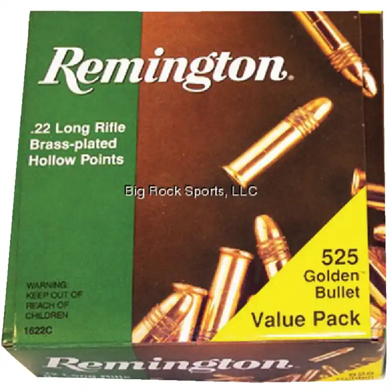 Golden Bullet Rimfire Ammunition Cartridges 22 Long Rifle 40 Grain Lead Round Nose