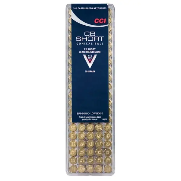 Specialty .22 Short Rimfire Ammo, 29 Grain Lead Round Nose, 100 Rounds