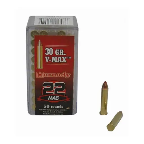 Varmint Express .22 Wmr 30 Grain V-max Rimfire Ammunition - 50 Rounds