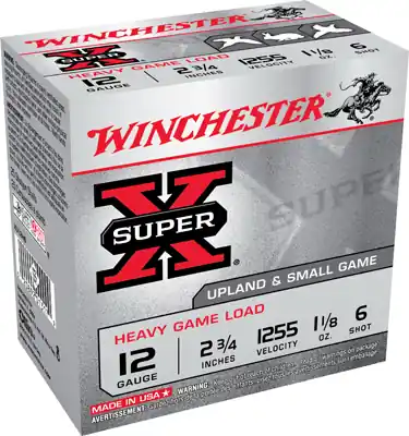 Super X Small Game Shotshell 6, 12-gauge, 2.75-inch, 25-rounds
