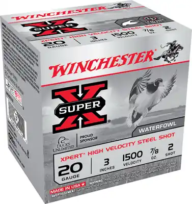 Winchester Xpert Steel 20 Gauge 3" 2 Shotshells - 25 Rounds