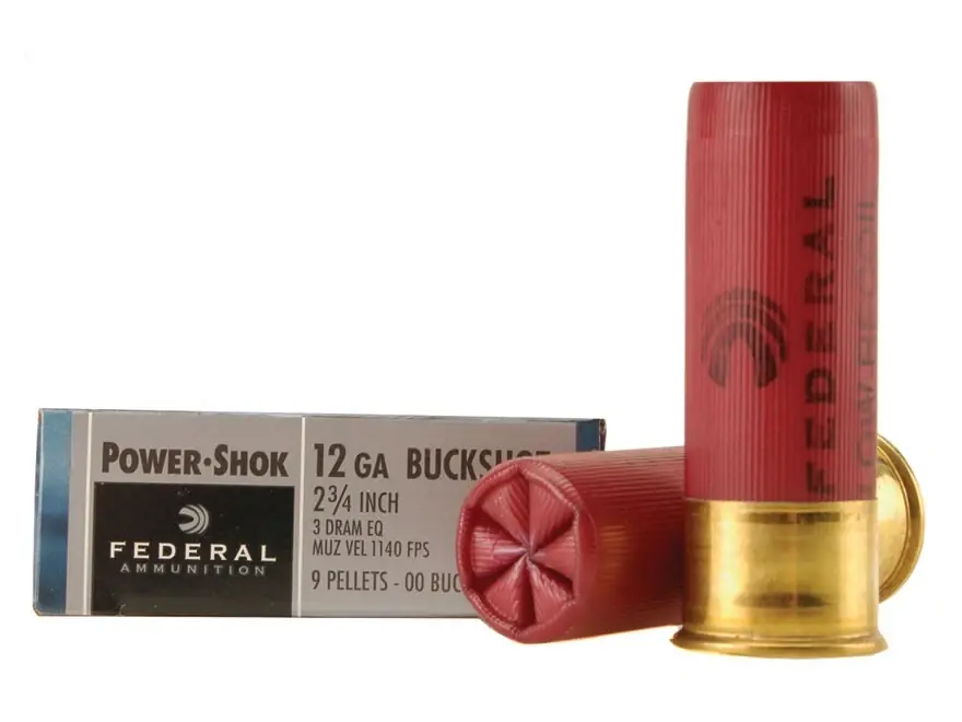Power-shok 12 Gauge 2.75" 00 Buckshot 9 Pellets 5 Rounds