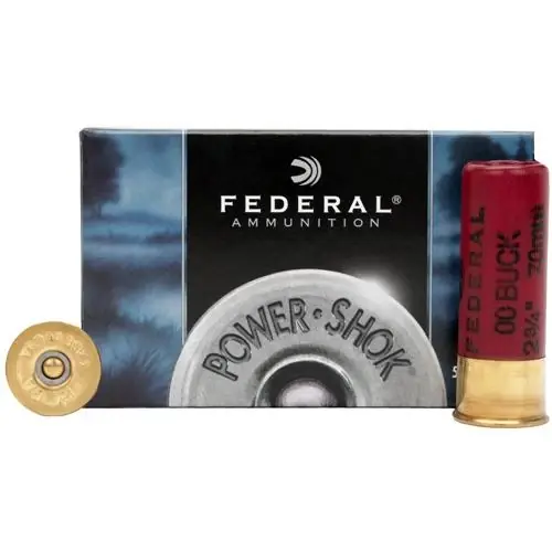 Premium Power-shok 12 Gauge 2.75" 00 Buckshot Shotshells - 9 Pellets