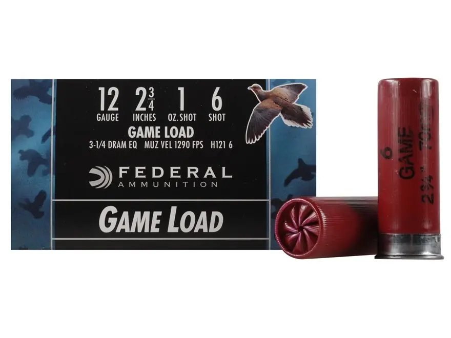 Game Load 12 Gauge 2 3/4" 1 Oz. Shot Shells - 25 Rounds