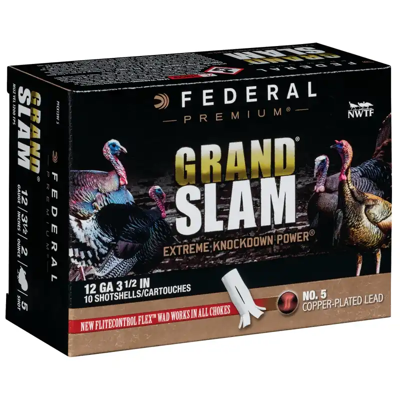 Federal Premium Grand Slam Shotshells, 12-ga, 2-oz, 5, 1200 Fps