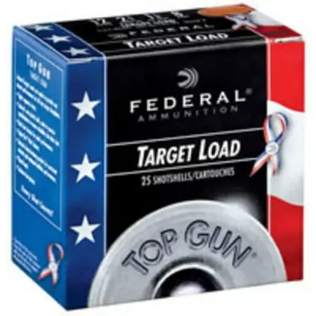 Top Gun Patriot Target Load Shotshells - 12 Gauge, 2.75 In, 1.125 Oz, Size 8