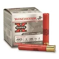Super-x .410 Gauge High Brass Game Loads, 3", 1 1/16 Oz., 25 Rounds