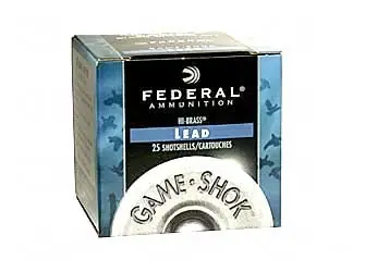 Gameshok Hi-brass 410 Gauge 2.5 Inch No. 6 Shotshell Lead Shot 25 Rounds