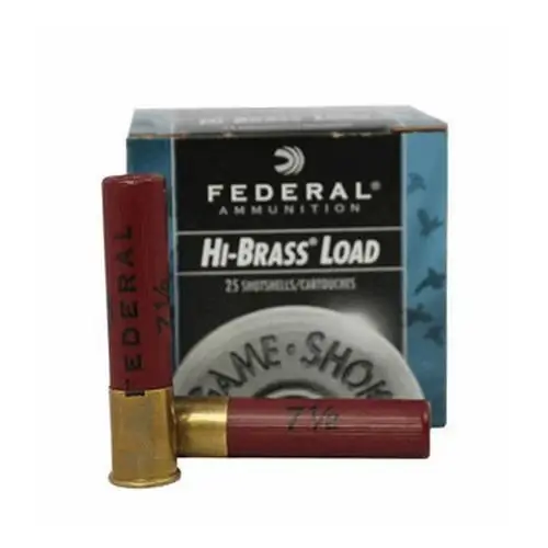 Gameshok Hi-brass 410 Gauge 2.5 Inch No. 7.5 Shotshell Lead Shot 25 Rounds