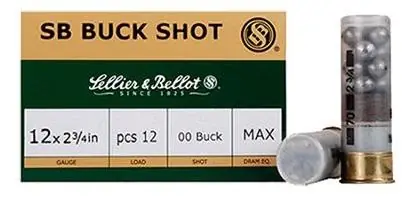 12 Gauge 2.75 Inch Buckshot Shotshells - 00 Buck - 250 Rounds