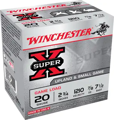Small Game Shotshell 7.5, 20-gauge, 2.75-inch, 25-rounds