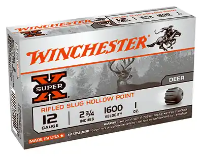 Super-x 12 Gauge 2.75" Rifled Slugs - Model X12rs15 - 5 Count