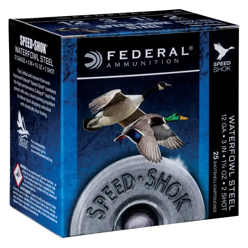 Premium Speed-shok Steel Waterfowl Loads, 12 Gauge, 3 Inch, 1-1/4 Ounce, 2