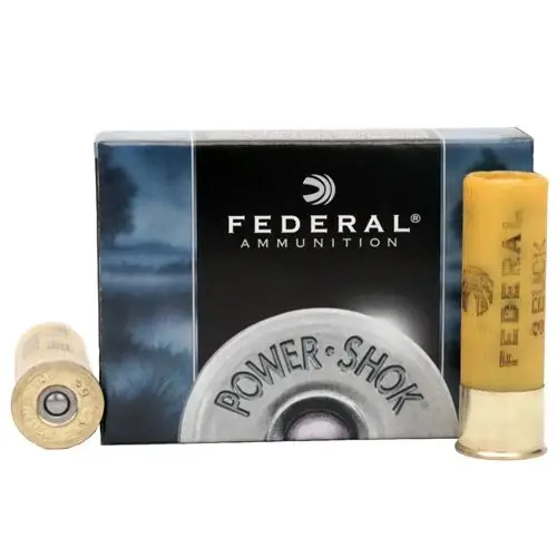 Powershok 20 Gauge 2.75 Inch 3 Buckshot 20 Pellets 5 Rounds