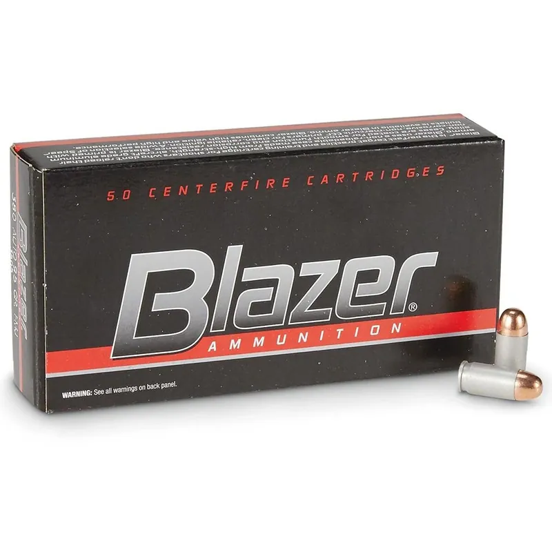 Blazer Aluminum Handgun Ammo - 9mm Luger, 115 Grain, 50 Rounds