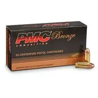 9g 9mm Luger 124 Grain Full Metal Jacket Ammunition - 50 Rounds