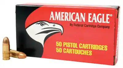 American Eagle 9mm Luger 115 Grain Full Metal Jacket Ammunition - 50 Rounds
