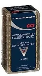 22lr Quik Shok Subsonic 40 Grain 50 Rounds Ammunition