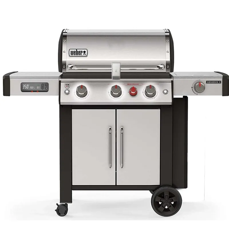 Genesis Ii Sx-335 Lp Gas Smart Grill, 3-burners + Sear & Side, Stainless Steel