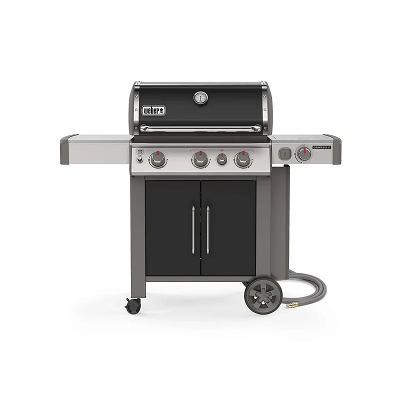 Genesis Ii Ex-335 Natural Gas Smart Grill, 3 Burners + Sear & Side, Black
