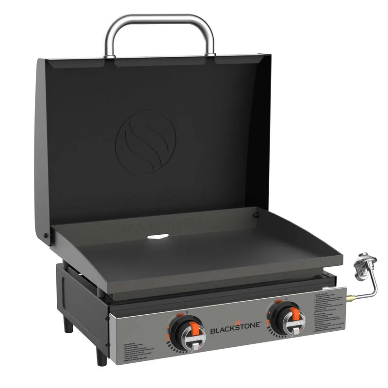 Tabletop Griddle Grill, 12,000 Btus, 22-in.