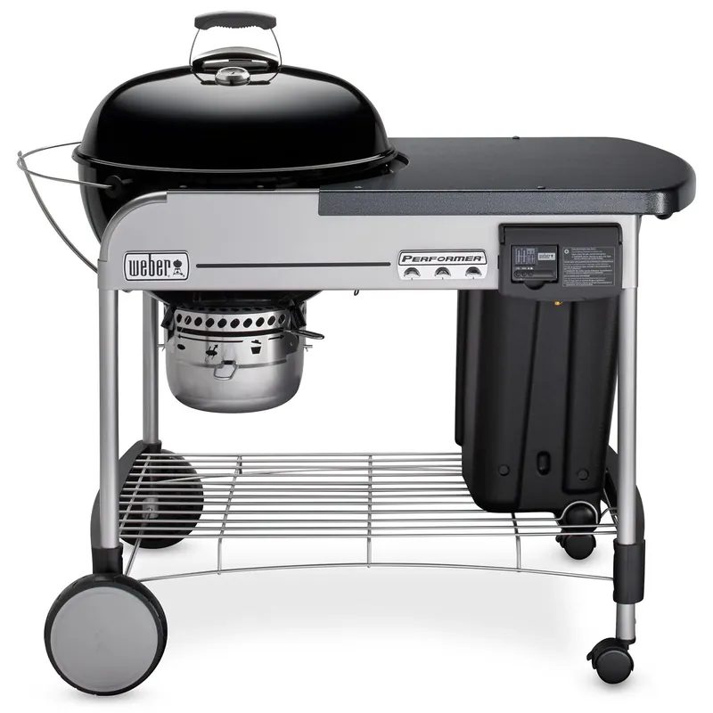 Performer Deluxe Charcoal Grill, Black, 22 In.