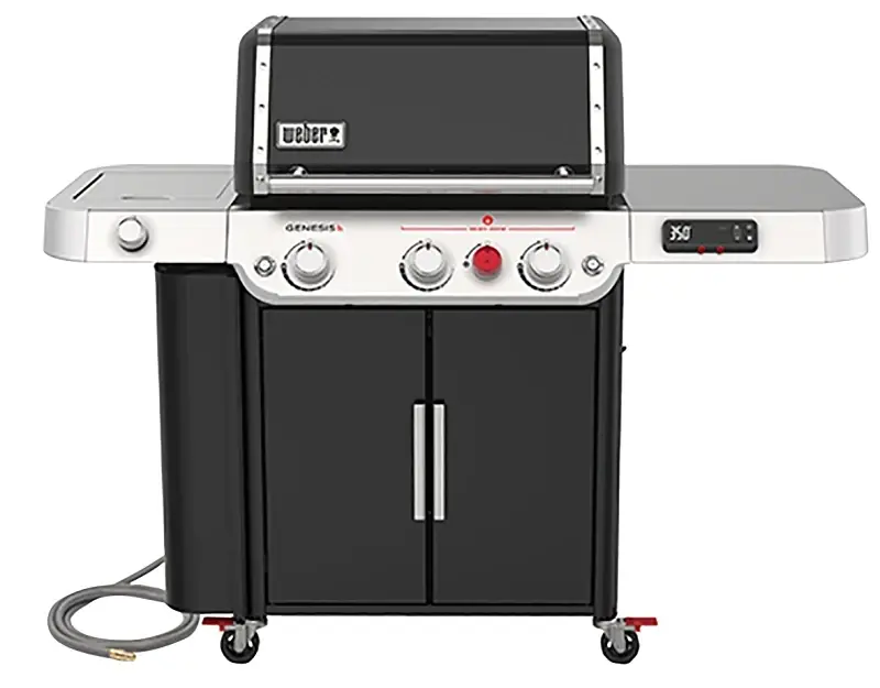 Genesis Epx-335 Smart Tech 3-burner Natural Gas Grill, 39,000 Btus + Side & Sear Burners, Black