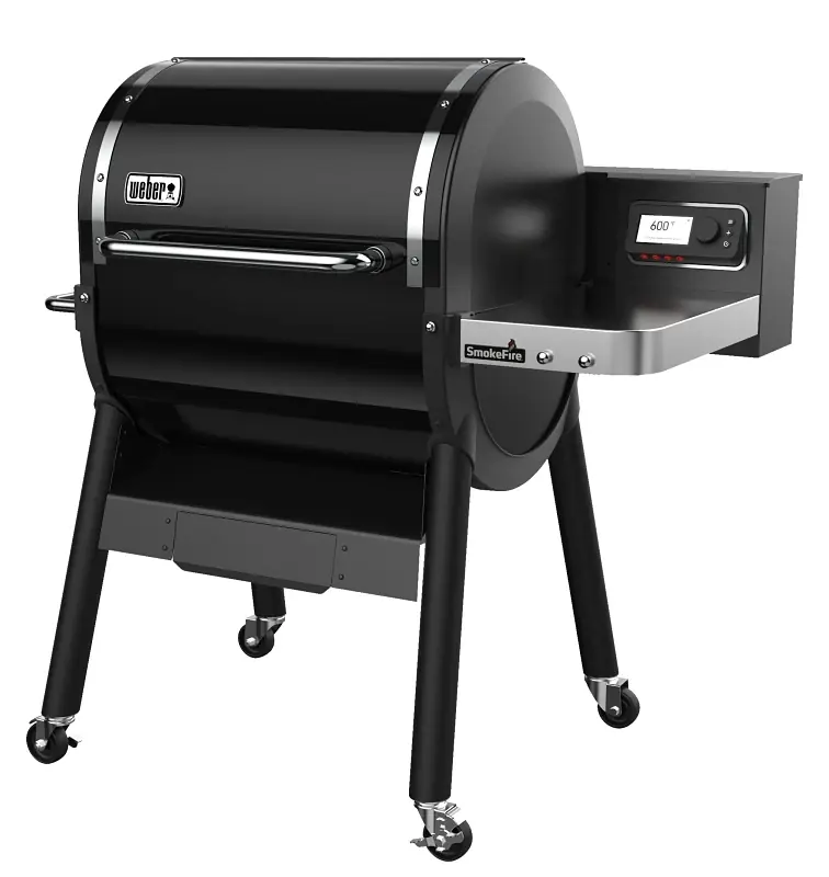 Smokefire Ex4 Wood Fire Pellet Grill, 24 In., 672 Sq. In. Cooking Area, Black