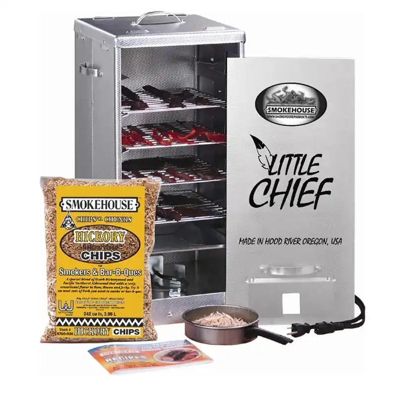 Smokehouse Little Chief Electric Front Load Smoker Model 9900-000-0000 Silver