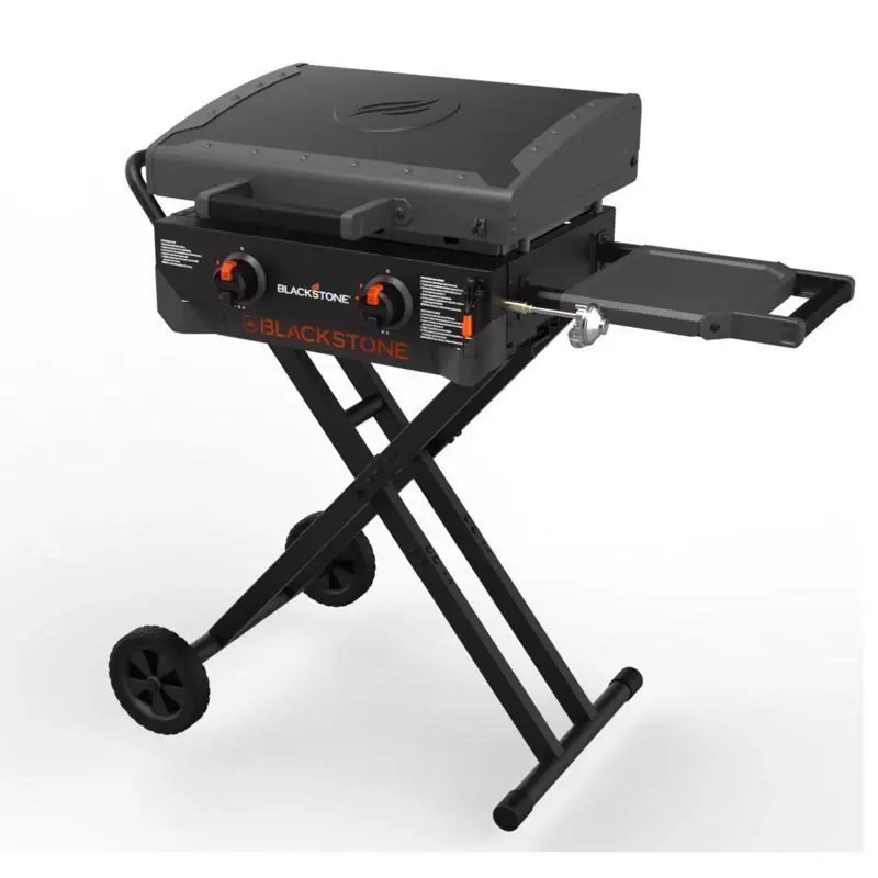 2401 2 Burner Liquid Propane Outdoor Griddle Black