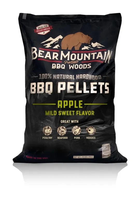 Bbq Hardwood Pellets, Apple, 20 Lb.