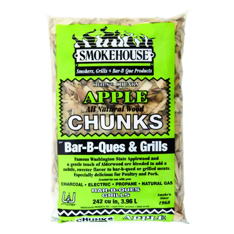 Smokehouse Apple Wood Smoking Chips 242 Cu In All Natural 100% Hardwood