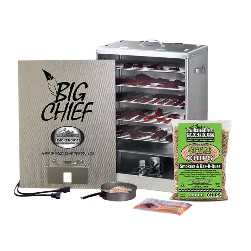 Big Chief Electric Outdoor Cooker 50 Pound Capacity Silver Model 9894-000-0000