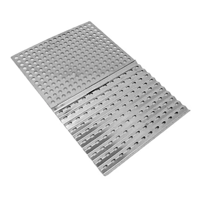 00340tv Re-usable Bbq Sheet, Dual-sided Stainless Steel