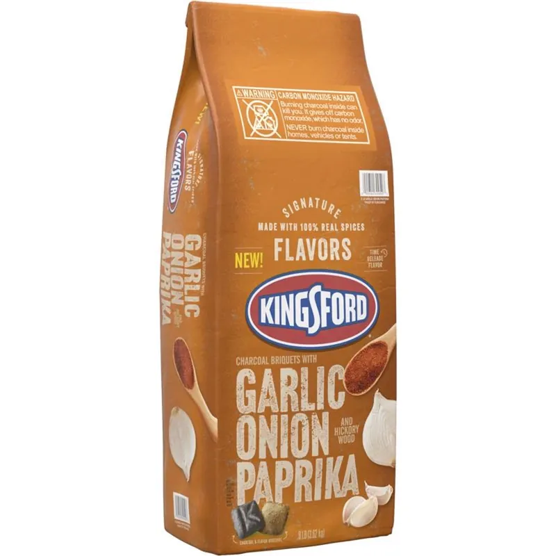 Signature Flavors Charcoal Briquets, Garlic, Onion, Paprika & Hickory Wood, 8-lbs.