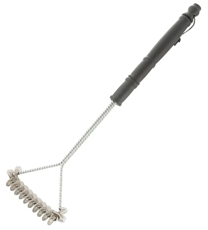Bbq1011 Grill Brush, 20-1/2 In L, Stainless Steel Bristles, Plastic Handle